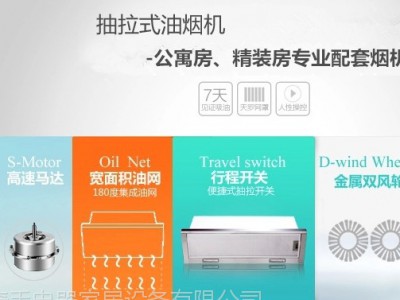 牵手小尺寸抽拉式CL001精装房公寓房配套烟机，外贸烟机，厨卫加盟代理特色烟机图2